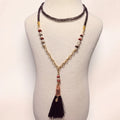 Midnight Tassel Necklace