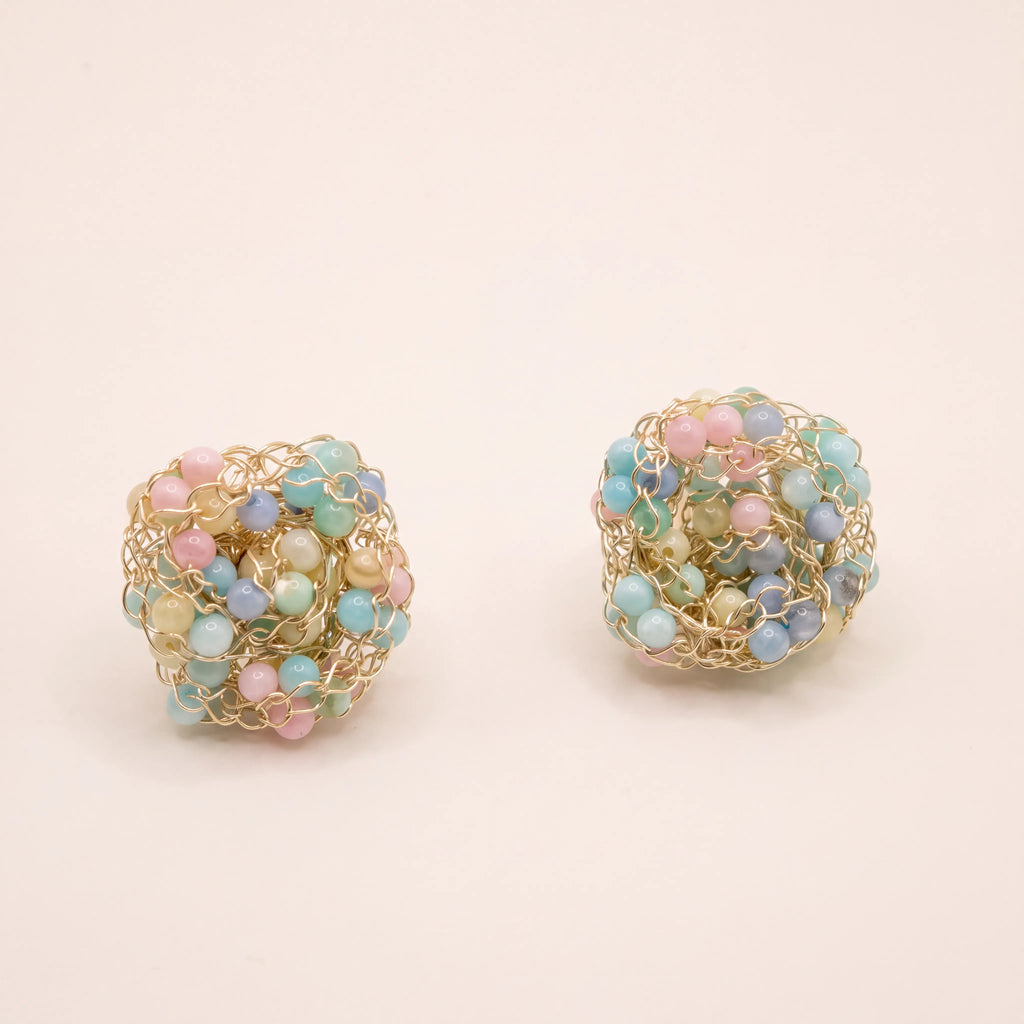 Nest Woven Stud Earrings