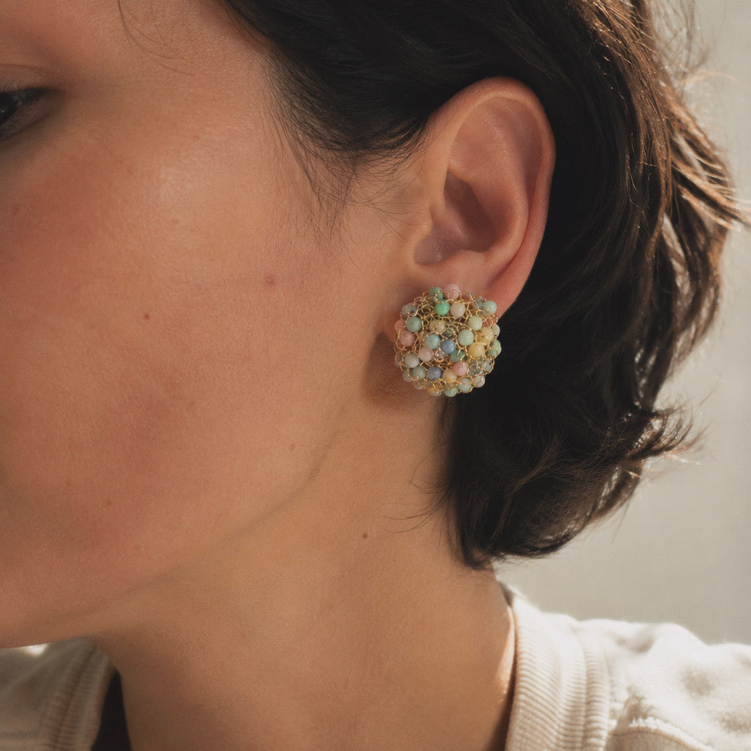 Nest Woven Stud Earrings