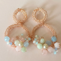 Pastel Garden Woven Earrings