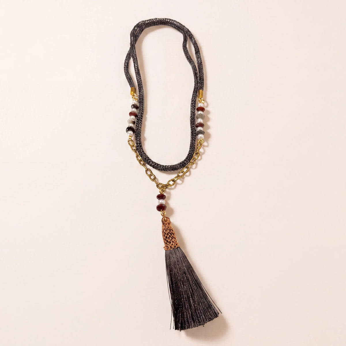 Midnight Tassel Necklace