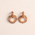 Tourmaline Woven Hoop Earrings