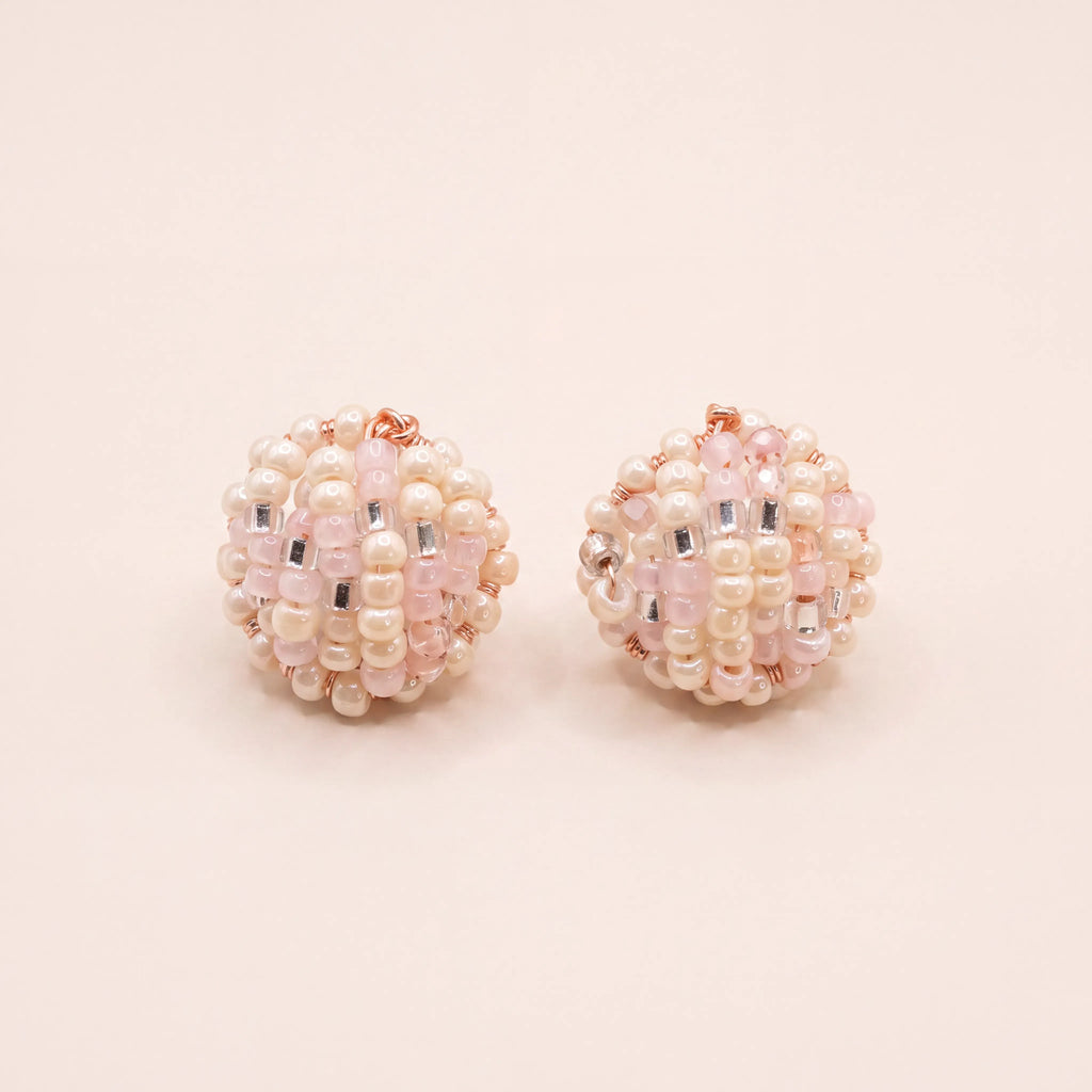 Blush Mosaic Stud Earrings