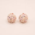 Blush Mosaic Stud Earrings