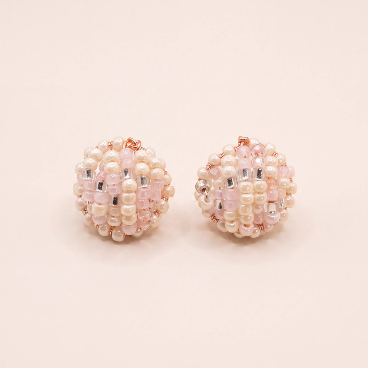 Blush Mosaic Stud Earrings