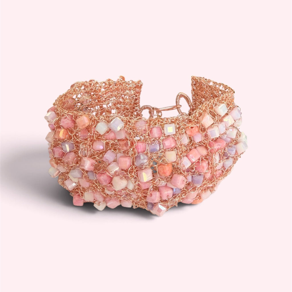 Nini Blush Sculptural Cuff Bracelet