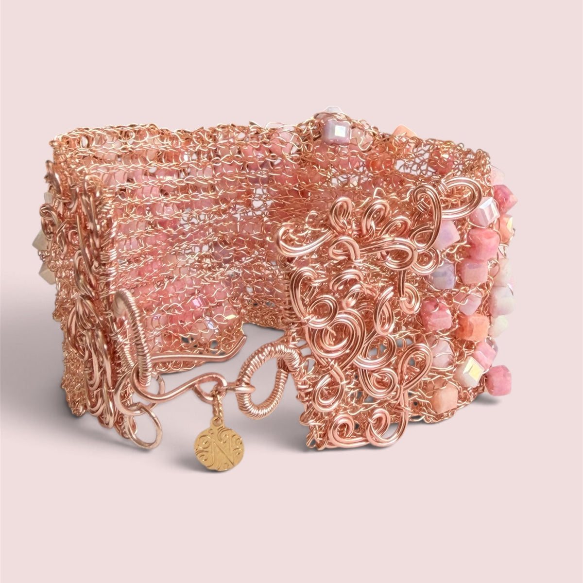 Nini Blush Sculptural Cuff Bracelet
